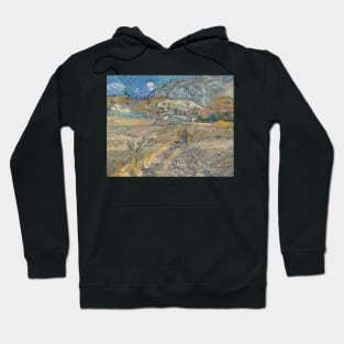 Landscape at Saint-Remy (Enclosed Field with Peasant) by Vincent van Gogh Hoodie